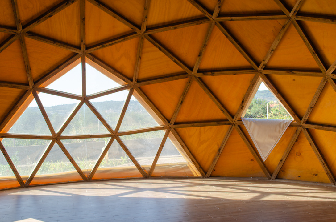 Interior del domo de La Colmena